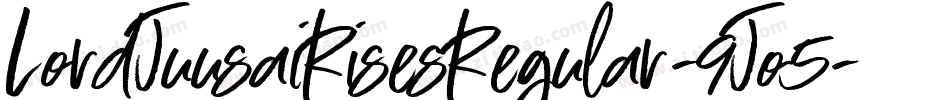 LordJuusaiRisesRegular-9Jo5字体转换