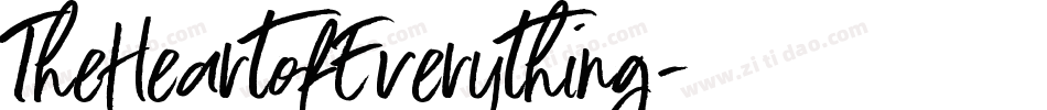 TheHeartofEverything字体转换