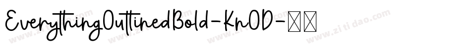 EverythingOutlinedBold-KnOD字体转换