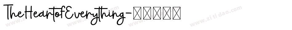TheHeartofEverything字体转换