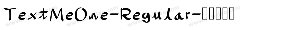 TextMeOne-Regular字体转换