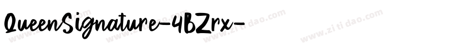 QueenSignature-4BZrx字体转换