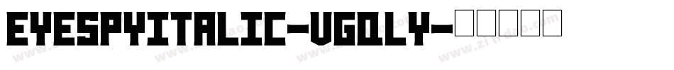 EyeSpyItalic-VGqly字体转换