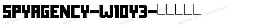 SpyAgency-w1oY3字体转换