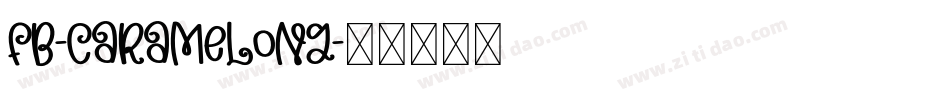 FB-caramelong字体转换