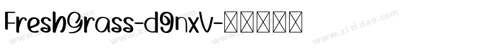 FreshGrass-d9nxV字体转换