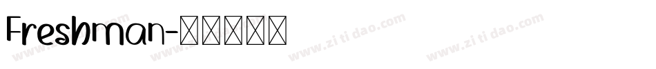 Freshman字体转换