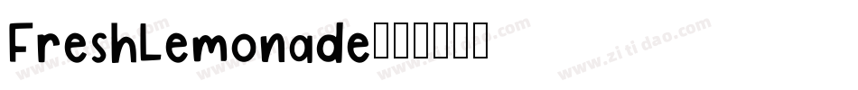FreshLemonade字体转换