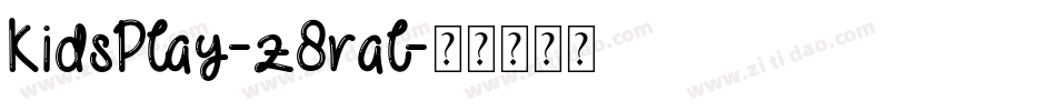KidsPlay-z8ral字体转换