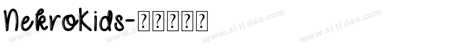 NekroKids字体转换