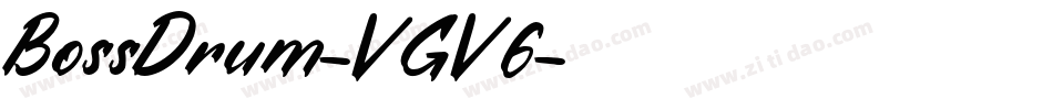 BossDrum-VGV6字体转换