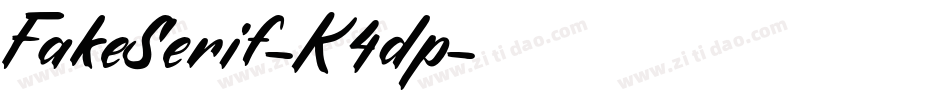 FakeSerif-K4dp字体转换