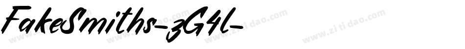 FakeSmiths-zG4l字体转换