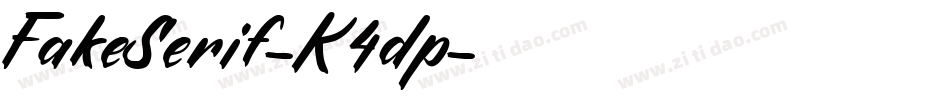 FakeSerif-K4dp字体转换