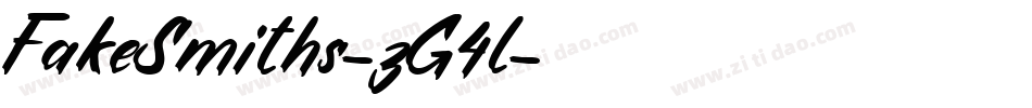 FakeSmiths-zG4l字体转换
