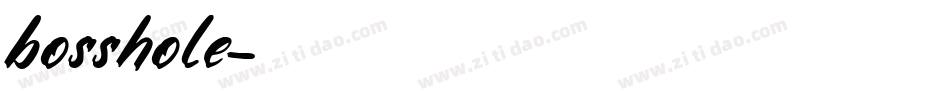 bosshole字体转换