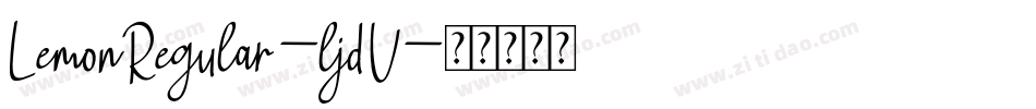 LemonRegular-ljdV字体转换