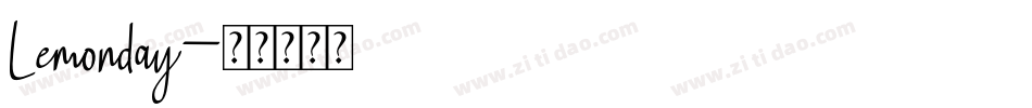 Lemonday字体转换
