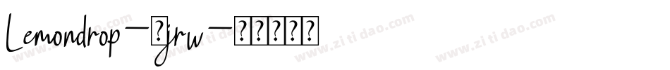 Lemondrop-2jrw字体转换