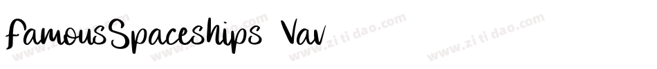 FamousSpaceships2-Vav6字体转换