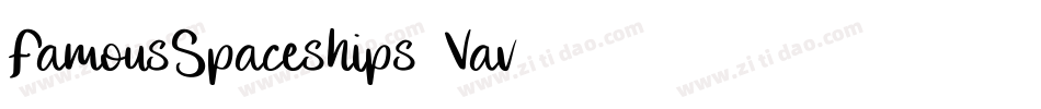 FamousSpaceships2-Vav6字体转换