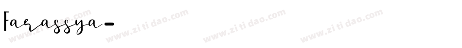 Farassya字体转换