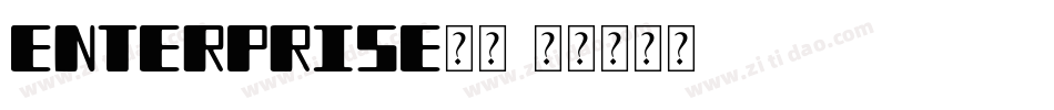 enterprise字体字体转换