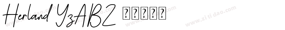 Herland-YzAB2字体转换