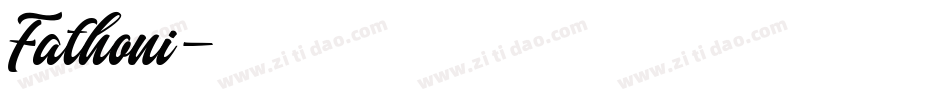 Fathoni字体转换