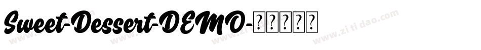 Sweet-Dessert-DEMO字体转换