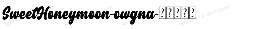 SweetHoneymoon-owgna字体转换