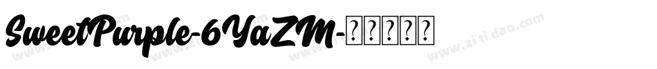 SweetPurple-6YaZM字体转换