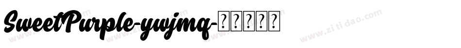SweetPurple-ywjmq字体转换
