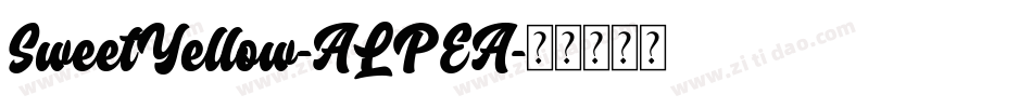 SweetYellow-ALPEA字体转换