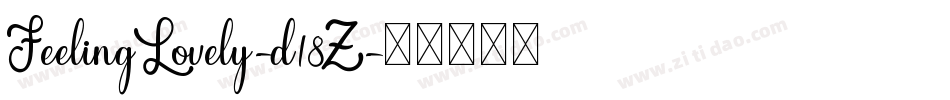 FeelingLovely-d18Z字体转换