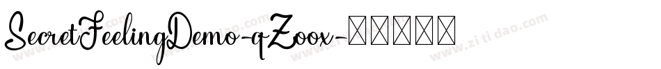 SecretFeelingDemo-qZoox字体转换