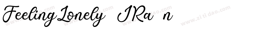FeelingLonely-JRa0n字体转换