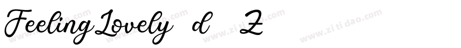 FeelingLovely-d18Z字体转换