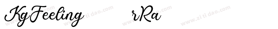 KgFeeling22-5rRa字体转换