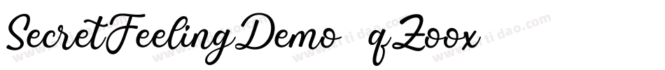 SecretFeelingDemo-qZoox字体转换