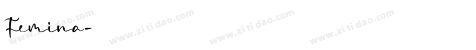 Femina字体转换