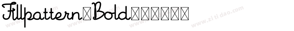 Fillpattern-Bold字体转换