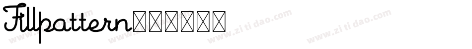 Fillpattern字体转换