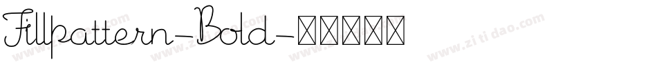 Fillpattern-Bold字体转换