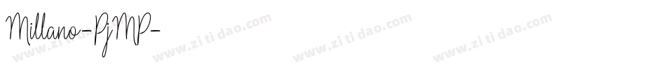 Millano-PjMP字体转换