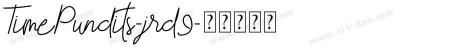 TimePundits-jrd9字体转换