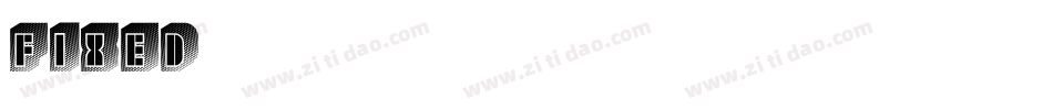 Fixed字体转换