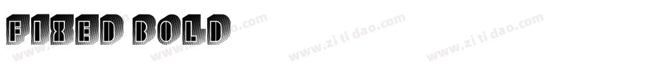 fixed_bold字体转换