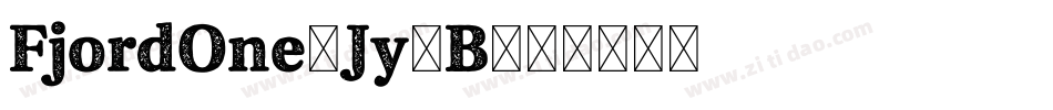 FjordOne-Jy9B字体转换