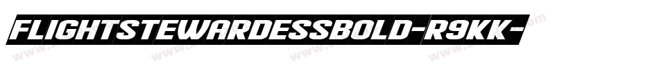 FlightStewardessBold-r9KK字体转换